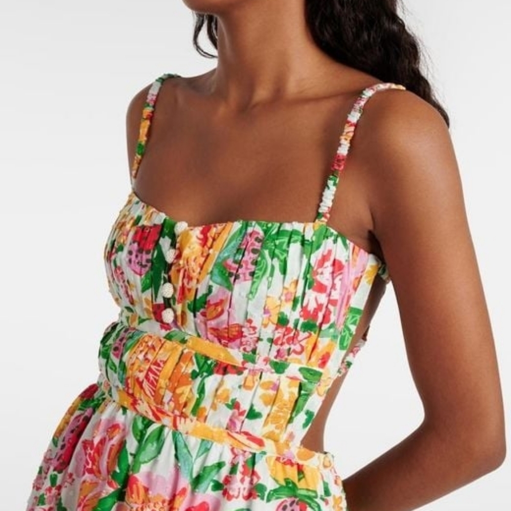 FARM Rio Multicolor Floral Backless Sundress - Picture 4 of 12